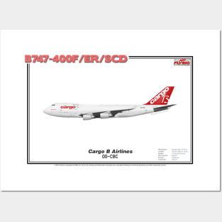 Boeing B747-400F/ER/SCD - Cargo B Airlines (Art Print) Posters and Art